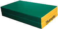 Гимнастический мат Kampfer №4 100x100x10см (зеленый/желтый) - 