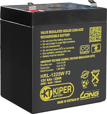 Аккумуляторная батарея Kiper HRL-1225W F2 12V/6Ah - 