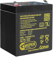 Батарея для ИБП Kiper HRL-1225W F2 12V/6Ah - 