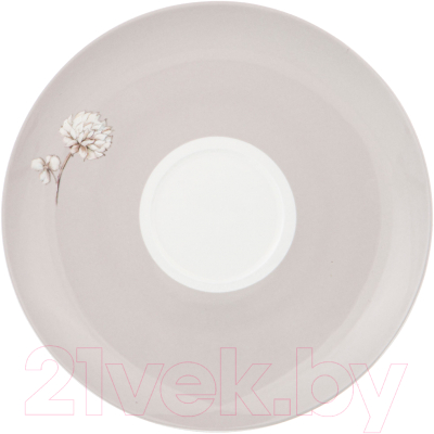 Чаша бульонная Lefard Белый цветок / 86-2434 (серый)