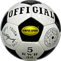 Футбольный мяч Vimpex Sport Official 9088 (размер 5, белый/черный) - 