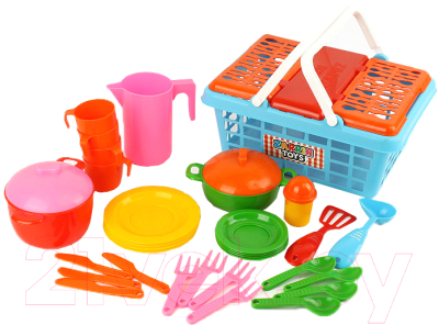 Набор игрушечной посуды Zarrin Toys Корзина для пикника / M2