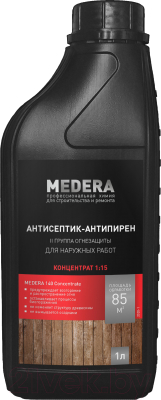 Антисептик для древесины Medera Антипирен Concentrate 140 / 2020-1 (1л)
