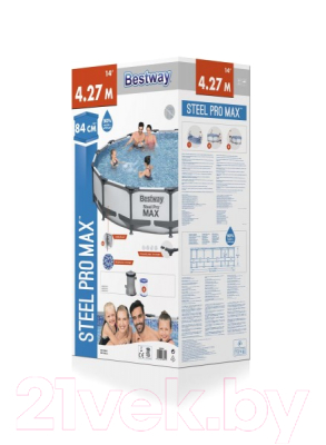 Изображение товара Каркасный бассейн Bestway Steel Pro Max 56595 (427x84, с фильтр-насосом)