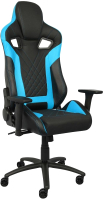 Кресло геймерское AksHome Viking (голубой/черный) - 