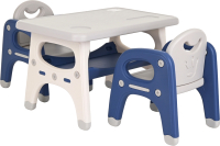 Комплект мебели с детским столом Pituso UN-ZY02-2 (синий) - 