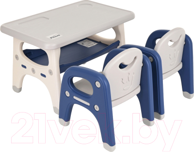 Комплект мебели с детским столом Pituso UN-ZY02-2 (синий)
