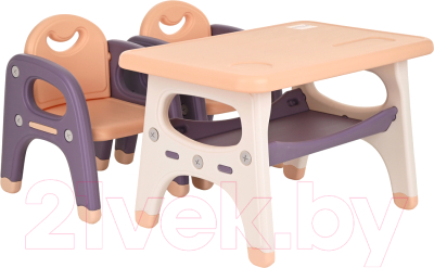 Комплект мебели с детским столом Pituso UN-ZY02-2 (фиолетовый)