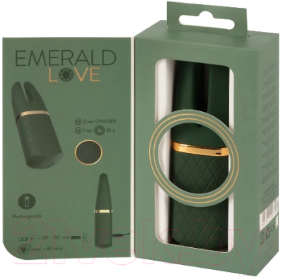 Вибромассажер Orion Versand Emerald Love Luxurious Split Tip / 5518560000