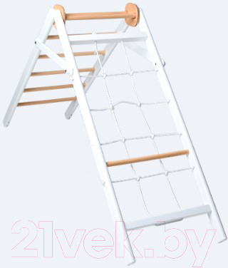 Детский спортивный комплекс Perfetto Sport Piccolo Angolo In Legno Grigio Bianco-naturale / PS-109 (мини) — фото 2