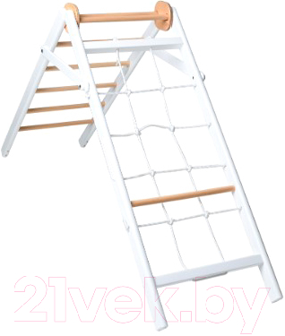 Детский спортивный комплекс Perfetto Sport Piccolo Angolo In Legno Grigio Bianco-naturale / PS-109 (мини)