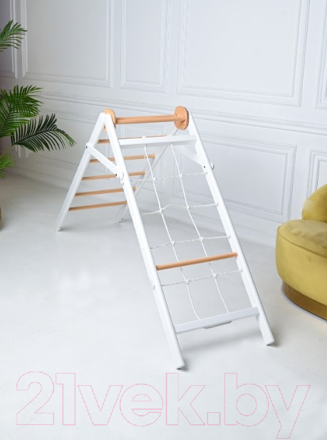 Детский спортивный комплекс Perfetto Sport Piccolo Angolo In Legno Grigio Bianco-naturale / PS-109 (мини) — фото 3