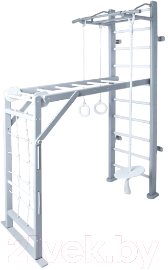 Детский спортивный комплекс Perfetto Sport Scala In Legno 2 Grigio / PS-117