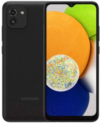 Смартфон Samsung Galaxy A03 4GB/64GB / SM-A035F (черный)