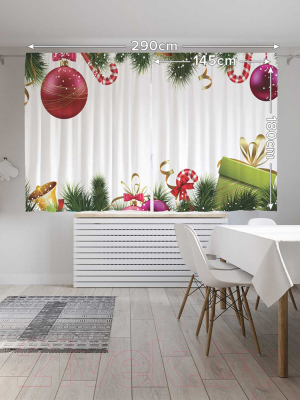Изображение товара Комплект штор JoyArty Настройся на праздник / p_20295 (145x180)