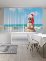 

Шторы JoyArty, Песочный снеговик / p_21441