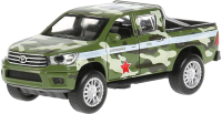 Автомобиль игрушечный Технопарк Toyota Hilux / HILUX-12SLMIL-GN (зеленый) - 