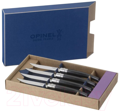 Набор столовых ножей Opinel VRI Ebony / 0018275 (4шт)