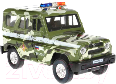 Автомобиль игрушечный Технопарк Uaz Hunter / HUNTER-MIL-SL