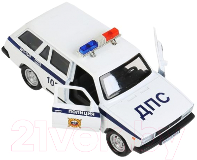 Автомобиль игрушечный Технопарк ВАЗ-2104 Жигули Полиция / 2104-12SLPOL-WH