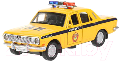 Автомобиль игрушечный Технопарк ГАЗ-2104 Волга Полиция / 2401-12SLPOL-YE