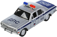 Автомобиль игрушечный Технопарк ГАЗ-2402 Волга Полиция / 2402-12SLPOL-YE - 