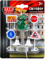 

Игровой набор, Светофор с дорожными знаками / JLTRAF-LIG-SET1