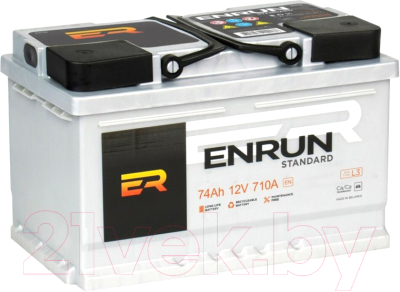 Автомобильный аккумулятор Enrun Standard R+ / ES740 (74 А/ч)