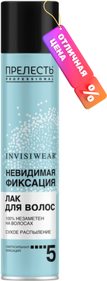 

Лак для укладки волос, Invisiwear Сверхсильной фиксации