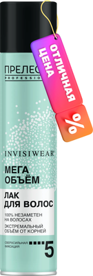 

Лак для укладки волос, Invisiwear Экстремальный объем Сверхсильной фиксации