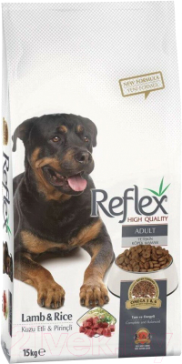Сухой корм для собак REFLEX Для взрослых собак с ягненком и рисом (15кг)