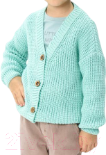 Кофта для малышей Amarobaby Knit / AB-OD21-KNIT19/32-98 (мятный, р.98) — фото 4