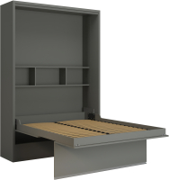 Шкаф-кровать трансформер Макс Стайл Falcon 36мм 140x200 (серый пыльный U732 ST9) - 