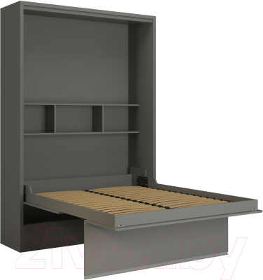 Шкаф-кровать трансформер Макс Стайл Falcon 36мм 140x200 (серый пыльный U732 ST9)