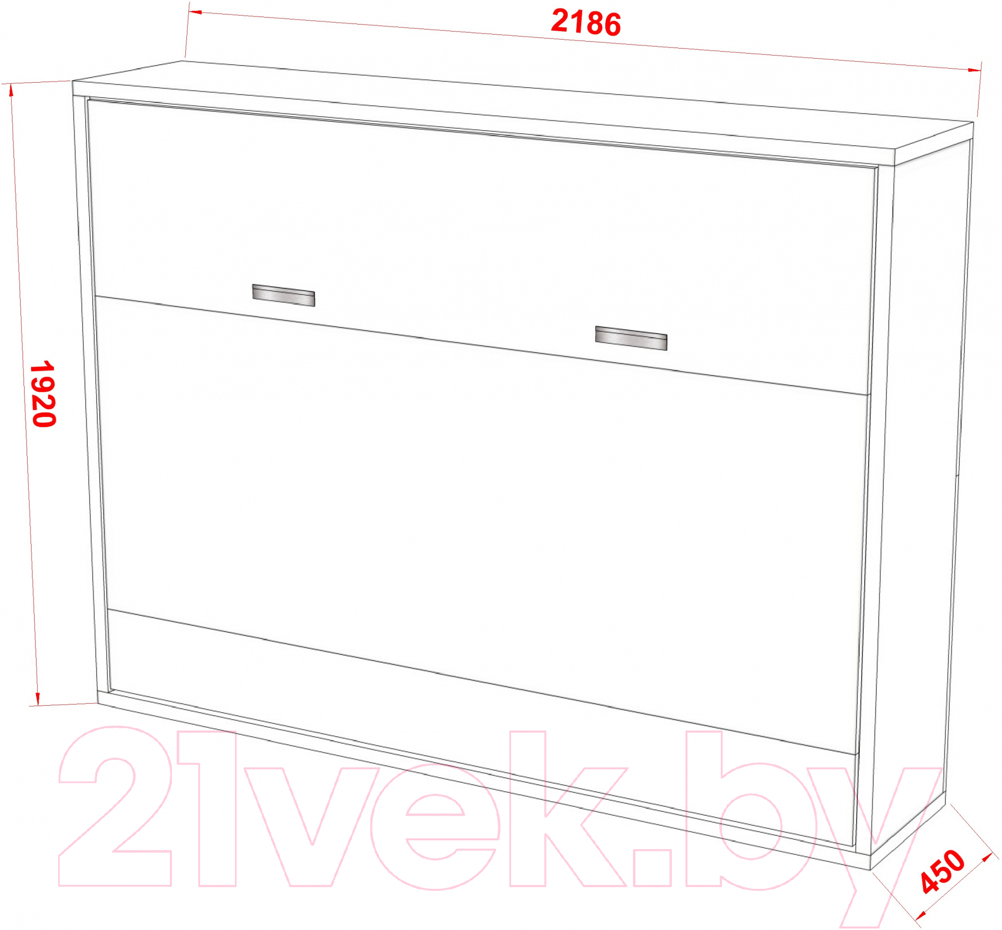 Шкаф-кровать трансформер Макс Стайл Bora 36мм 140x200 (бежевый U200 ST9)