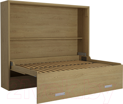 Шкаф-кровать трансформер Макс Стайл Bora 36мм 140x200 (дуб корбридж натуральный Н3395 ST12)
