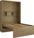 Шкаф-кровать трансформер Макс Стайл Fidji 36мм 140x200 (дуб корбридж натуральный Н3395 ST12) - 