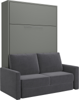 Комплект мебели трансформер Макс Стайл Fidji 36мм 140x200 Sofa (серый пыльный U732 ST9) - 