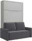 Комплект мебели трансформер Макс Стайл Fidji 36мм 140x200 Sofa (светло-серый U708 ST9) - 