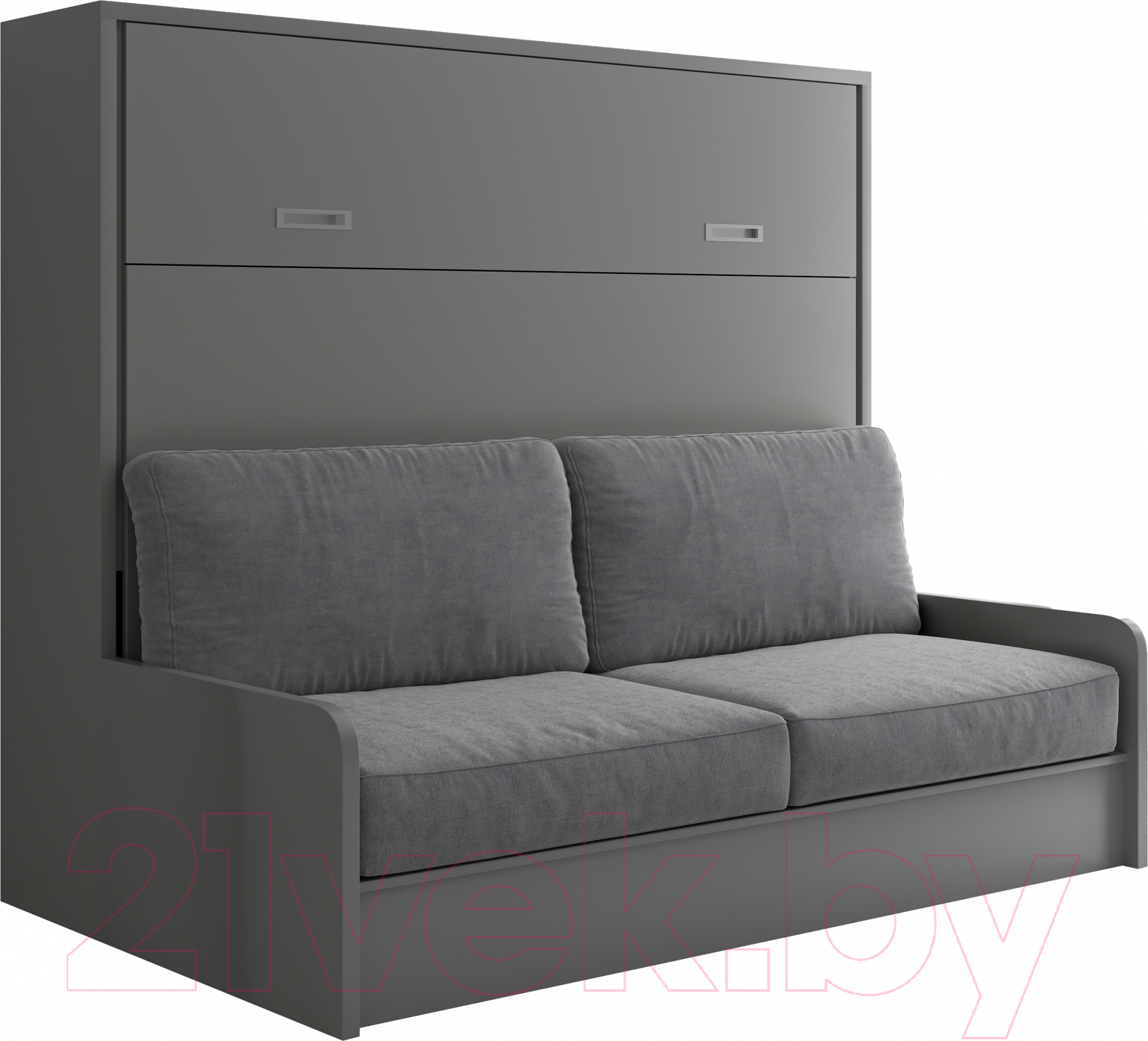 Шкаф-кровать трансформер Макс Стайл Bora 36мм 140x200 Sofa (серый пыльный U732 ST9)