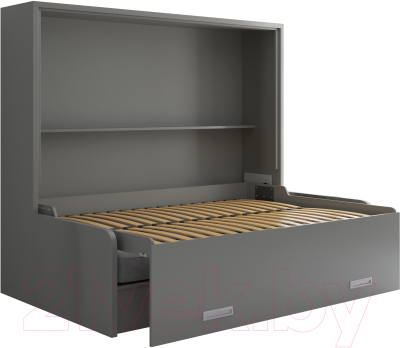 Шкаф-кровать трансформер Макс Стайл Bora 36мм 140x200 Sofa (серый пыльный U732 ST9)