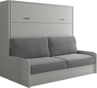 Шкаф-кровать трансформер Макс Стайл Bora 36мм 140x200 Sofa (светло-серый U708 ST9) - 