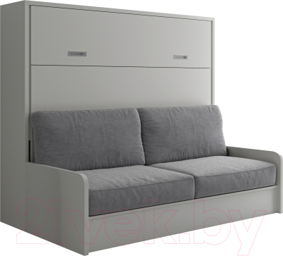 Шкаф-кровать трансформер Макс Стайл Bora 36мм 140x200 Sofa (светло-серый U708 ST9)