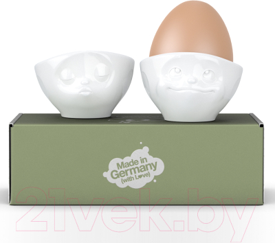 Набор подставок для яиц Tassen Kissing & Dreamy / T01.51.01 (2шт, белый)