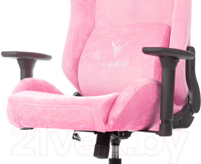 Изображение товара Кресло геймерское Бюрократ Knight N1 Fabric (розовый Velvet 36)