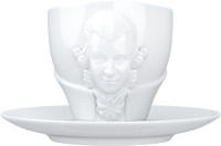 Чашка с блюдцем Tassen Talent Wolfgang Amadeus Mozart / T80.02.01 (белый) - 