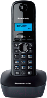 Беспроводной телефон Panasonic KX-TG1611H (серый)