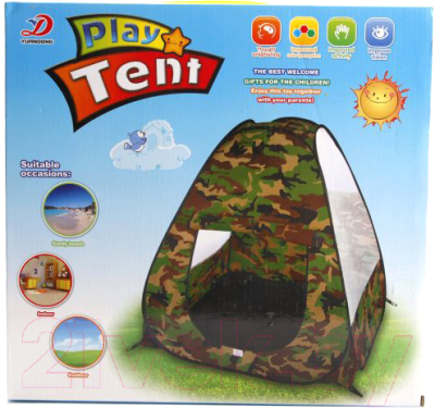 Детская игровая палатка Наша игрушка Военная / 995-7006-A