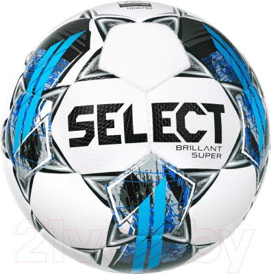 Футбольный мяч Select Brillant Super FIFA / 810108-235 (размер 5, белый/серый/синий)
