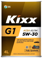 Моторное масло Kixx G1 A3/B4 5W30 / L531044TE1 (4л) - 